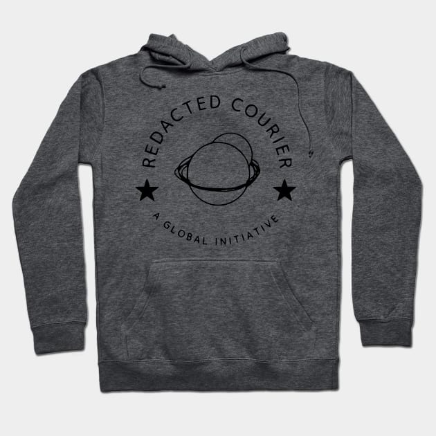 Redacted Courier Basic Hoodie by Celebrity Tumour™